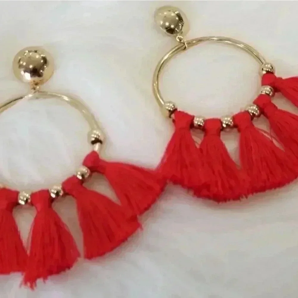 N/A earrings tassel